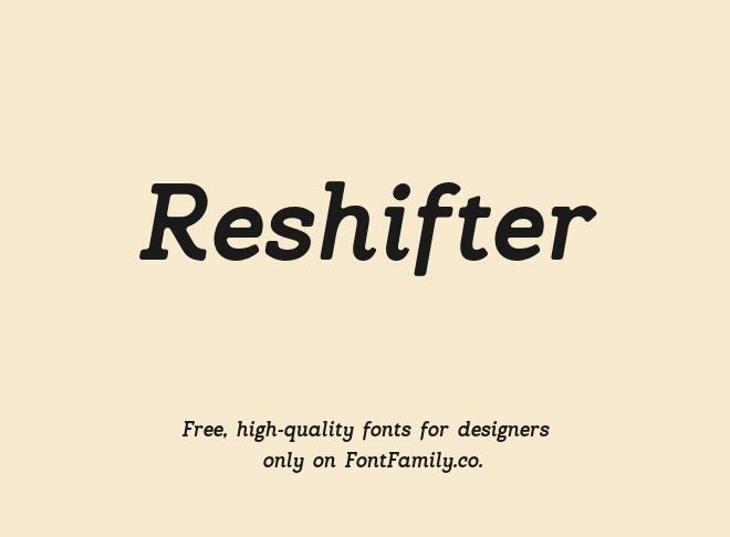 Reshifter Font
