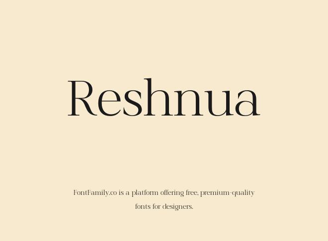 Reshnua Font