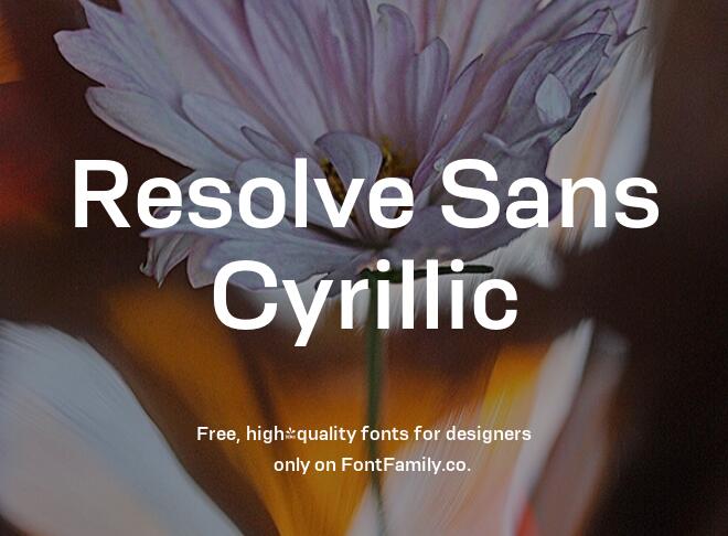 Resolve Sans Cyrillic Font