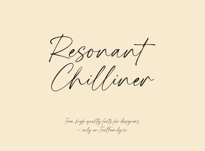 Resonant Chilliner Font