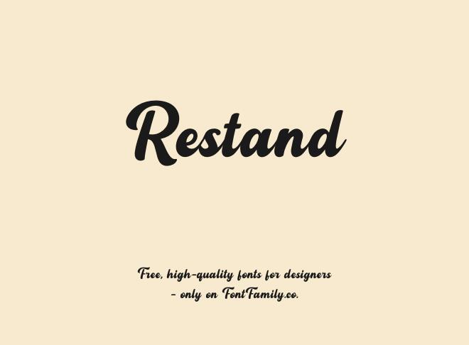 Restand Font