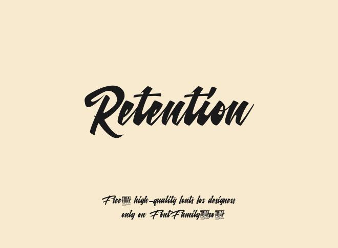 Retention Font