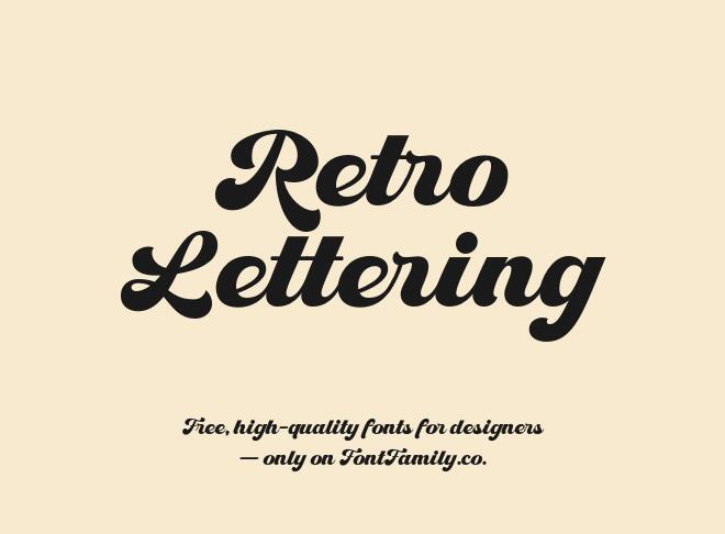 Retro Lettering Font