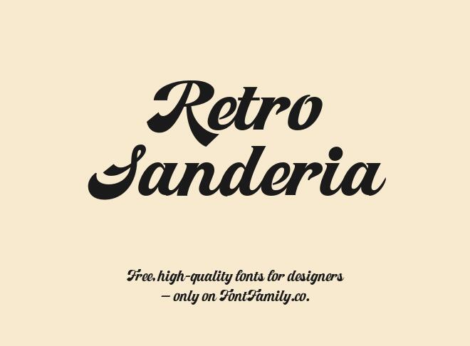 Retro Sanderia Font