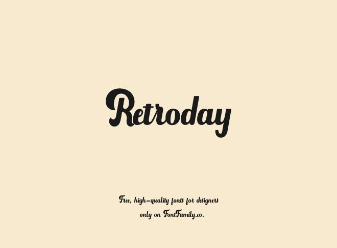 Retroday Font