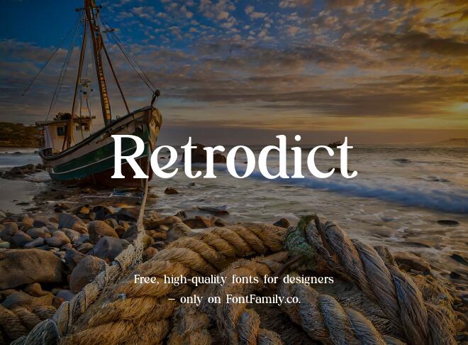 Retrodict Font