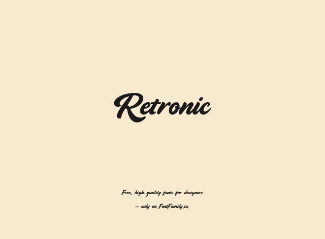 Retronic Font