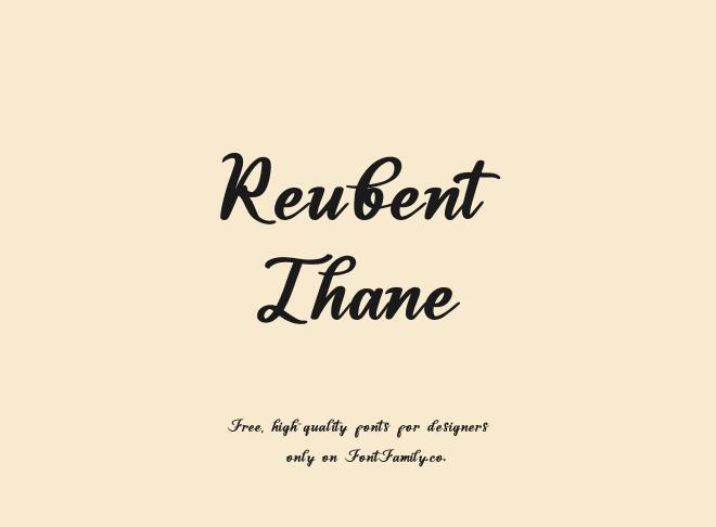 Reubent Thane Font