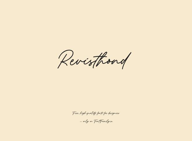 Revisthond Font