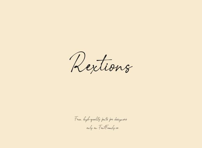 Rextions Font