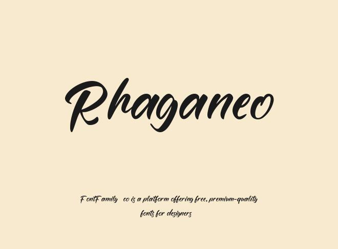 Rhaganeo Font