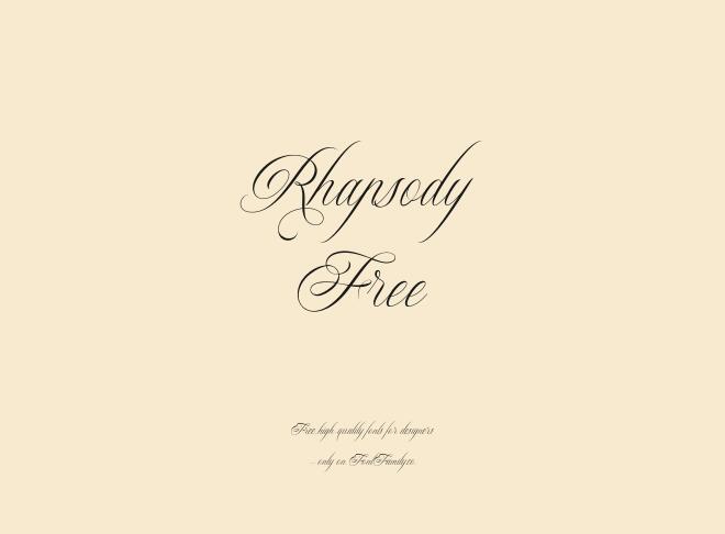 Rhapsody Free Font
