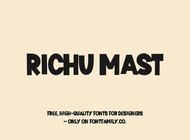 Richu Mast Font