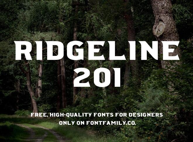 Ridgeline 201 Font