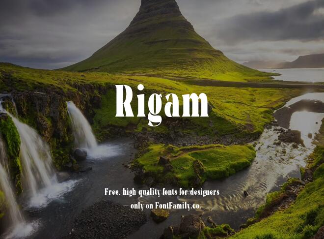 Rigam Font Family