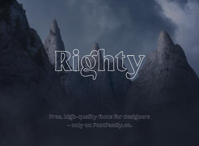 Righty Font