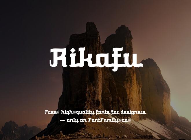 Rikafu Font