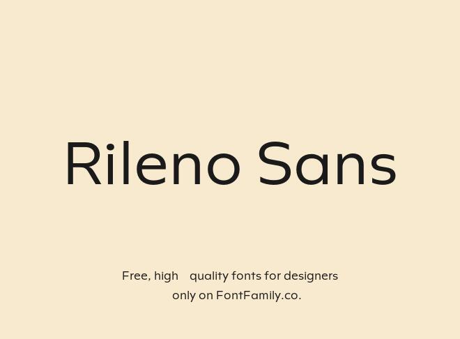 Rileno Sans Font