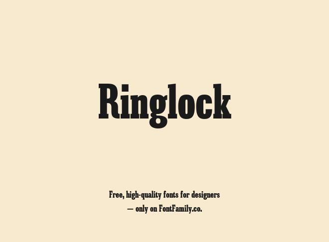 Ringlock Font