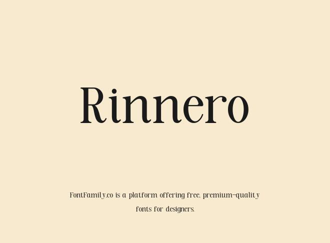 Rinnero Font