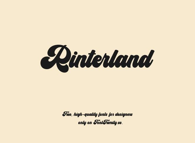 Rinterland Font