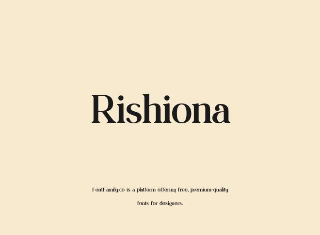 Rishiona Font