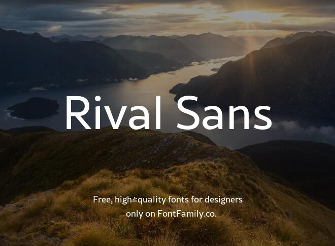 Rival Sans Font