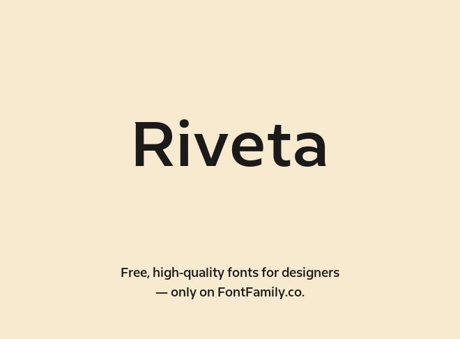 Riveta Font