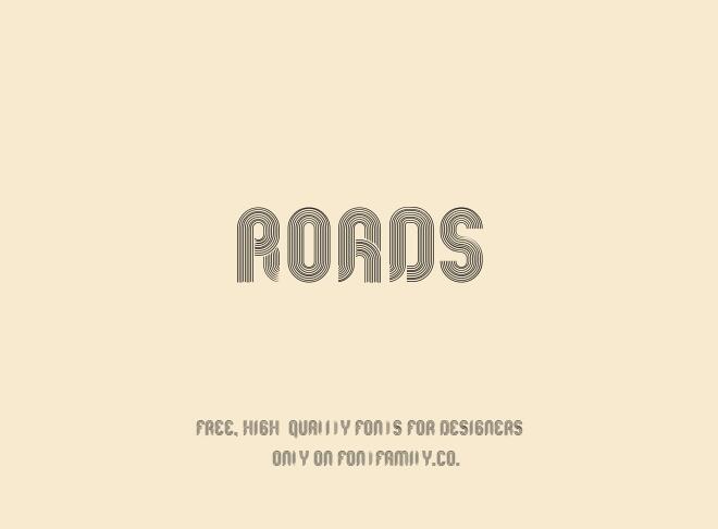Roads Font