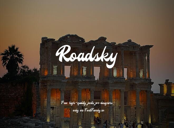 Roadsky Font