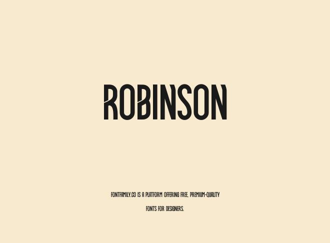 Robinson Font