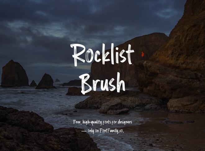Rocklist Brush Font
