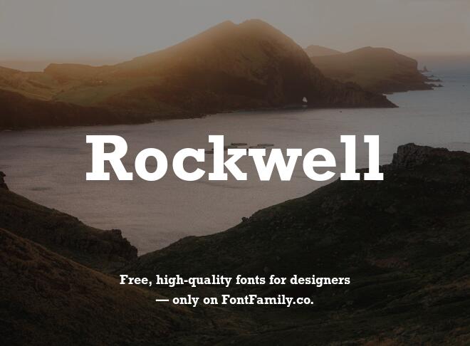 Rockwell Font