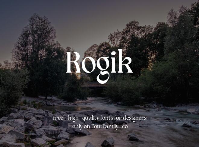 Rogik Font Family