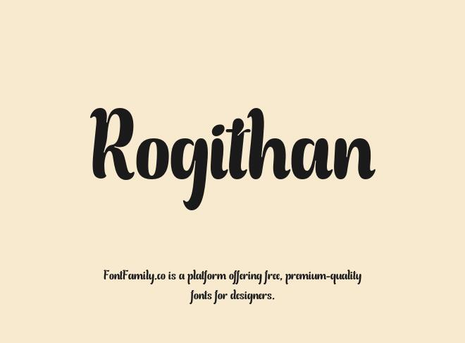 Rogithan Font