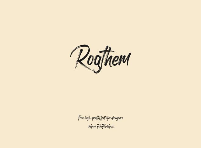 Rogthem Font