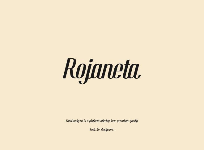 Rojaneta Font