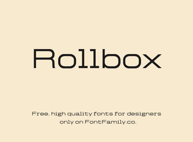 Rollbox Font