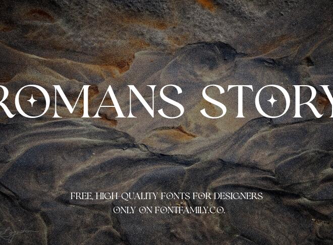 Romans Story Font