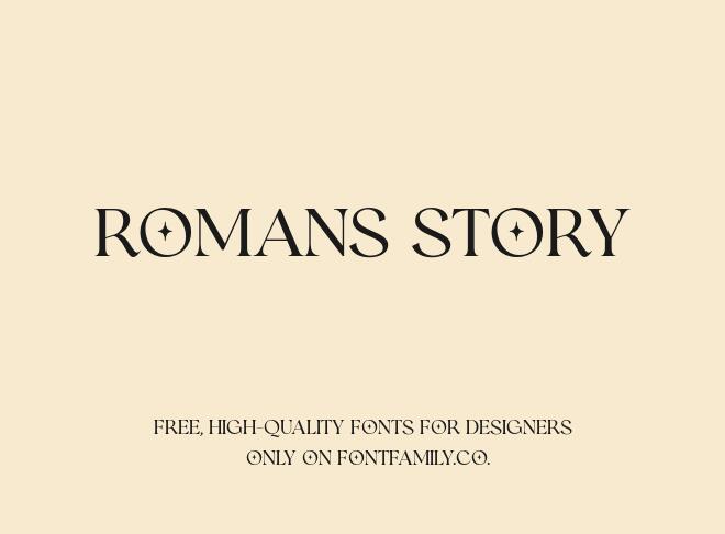 Romans Story Font