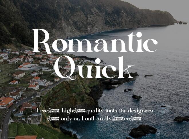Romantic Quick Font