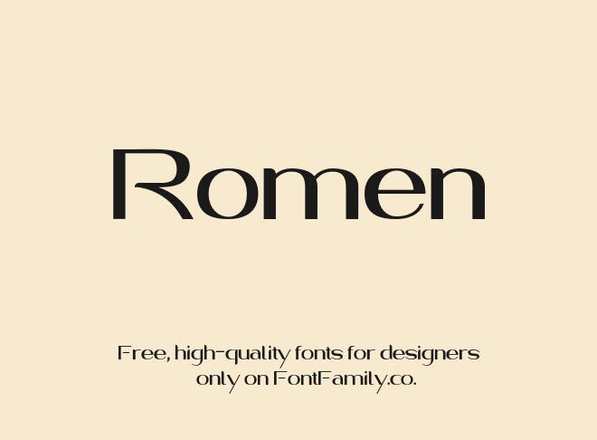 Romen Font