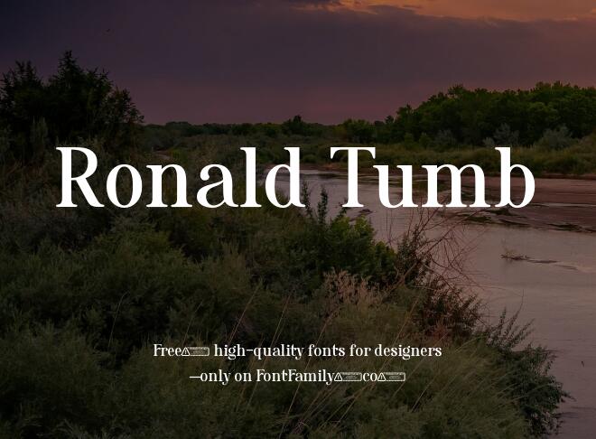 Ronald Tumb Font
