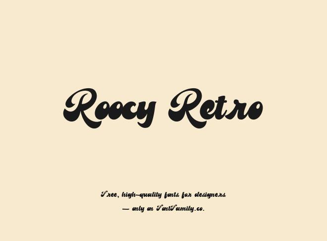 Roocy Retro Font
