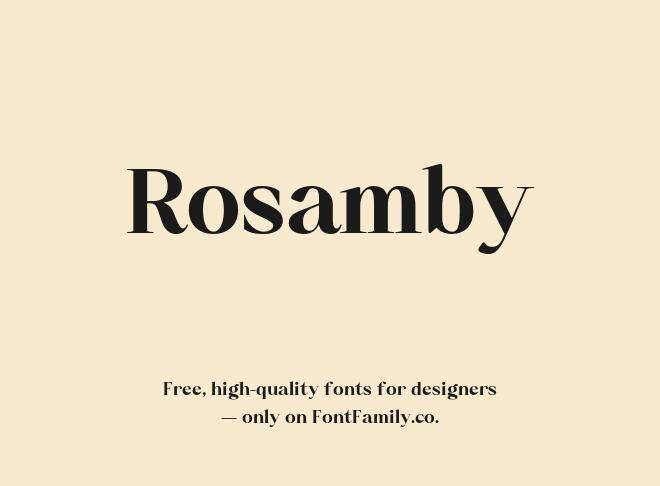 Rosamby Font