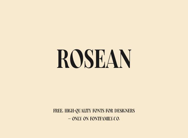 Rosean Font