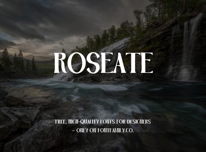 Roseate Font