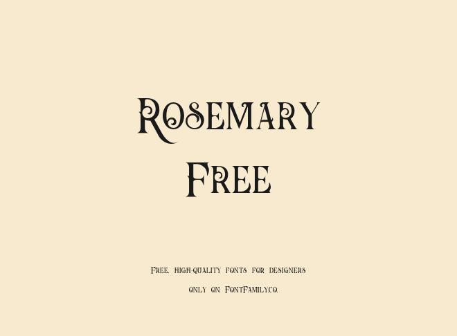 Rosemary Free Font