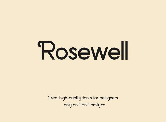 Rosewell Font