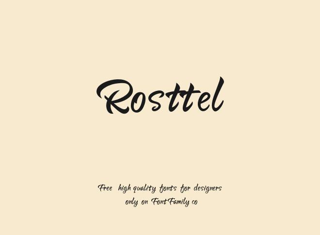 Rosttel Font